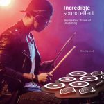 W362 Silikon-Doppelhorn, handgerollte Trommeln, Fußpedal, Percussion, 7 Trommel-Kits, elektronische Trommeln – Bild 11