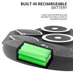 W362 Silikon-Doppelhorn, handgerollte Trommeln, Fußpedal, Percussion, 7 Trommel-Kits, elektronische Trommeln – Bild 5