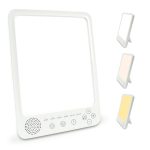 Simulierte Sonnenlichtlampe, weiße Geräusche, Maschine, trauriges Therapielicht mit Timer