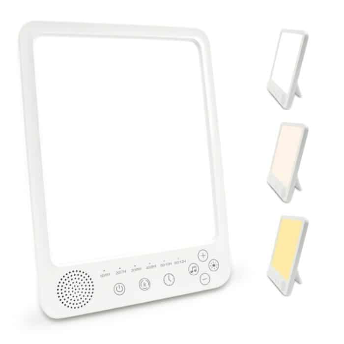 Simulierte Sonnenlichtlampe, weiße Geräusche, Maschine, trauriges Therapielicht mit Timer – Bild 1