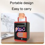 Space Astronaut Fingerabdruck Spardose Kinder Musik Passwort Spardose Spielzeug, 13.5 x 12.3 x 19.5cm – Bild 3