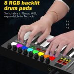 MD02 25-Tasten-USB-Tastatur und Drum-Pad, MIDI-Controller, Keyboard-Klavier, MD02 – Bild 7