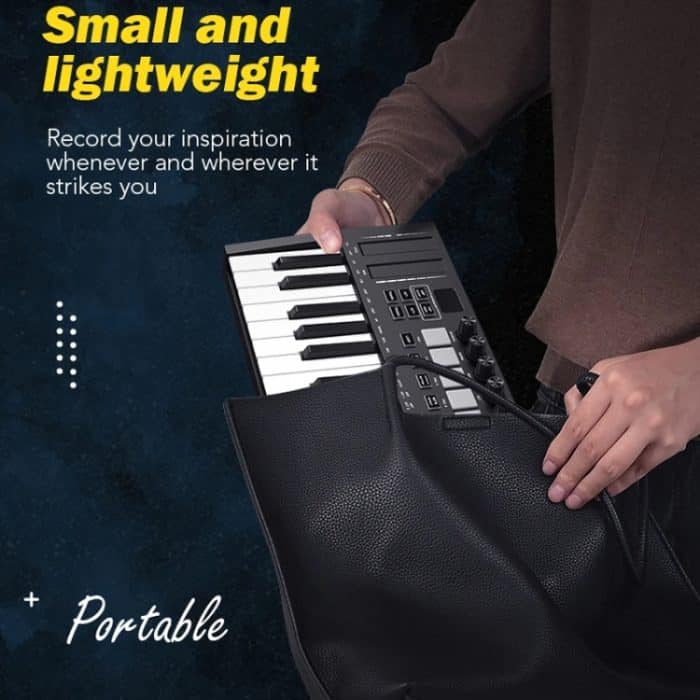 MD02 25-Tasten-USB-Tastatur und Drum-Pad, MIDI-Controller, Keyboard-Klavier, MD02 – Bild 10