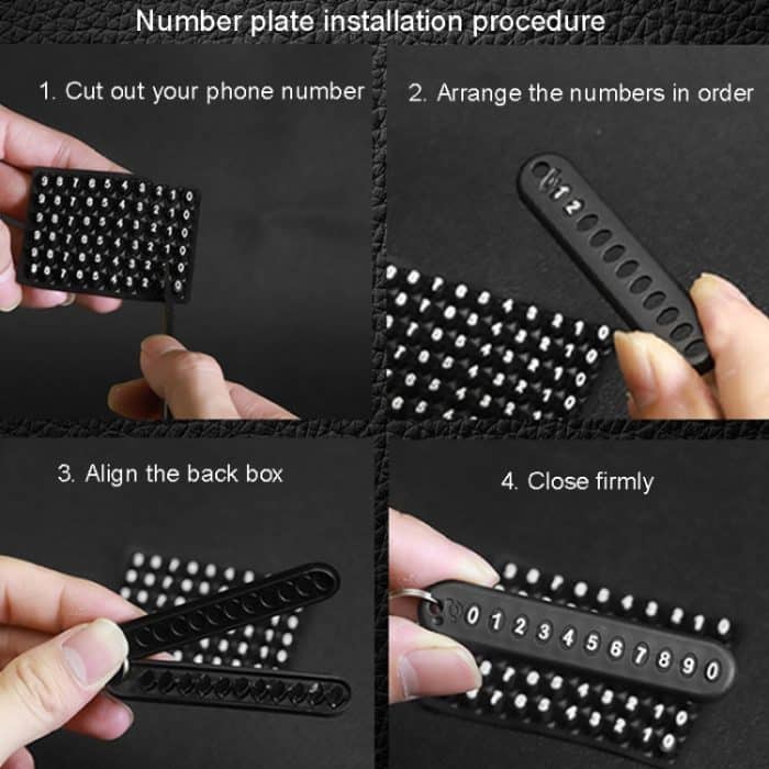 Autoschlüssel, Anti-Verlust, gewebtes Schlüsselband, Schlüsselanhänger, Handy-Nummernschild – Bild 8