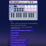 M-VAVE SMK-25 USB-MIDI-Keyboard-Controller mit 8 Back-Drum-Pads, M-VAVE SMK-25 – Bild 3