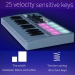M-VAVE SMK-25 USB-MIDI-Keyboard-Controller mit 8 Back-Drum-Pads, M-VAVE SMK-25 – Bild 4