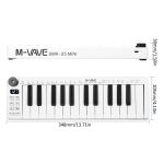 M-VAVE SKM-25MINI Digitales elektronisches Klavier, 25 Tasten, Musikinstrument, MIDI-Tastatur-Controller – Bild 2