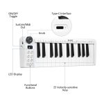 M-VAVE SKM-25MINI Digitales elektronisches Klavier, 25 Tasten, Musikinstrument, MIDI-Tastatur-Controller – Bild 3