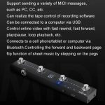 M-VAVE MIDI Bluetooth Controller MIDI Pedal Page Turner Multifunktionales Musikinstrumentenzubehör – Bild 9