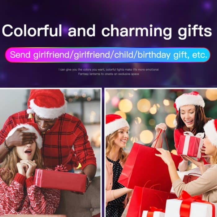 Home LED Magic Ball Lights Bounce Ambient Lamps Room Sound Lights Balls, Charging Model Black, Charging Model White, Plug-in Model Black, Plug-in Model White – Bild 12