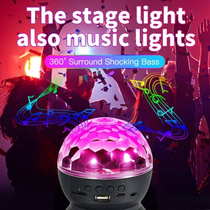 Home LED Magic Ball Lights Bounce Ambient Lamps Room Sound Lights Balls, Charging Model Black, Charging Model White, Plug-in Model Black, Plug-in Model White – Bild 6