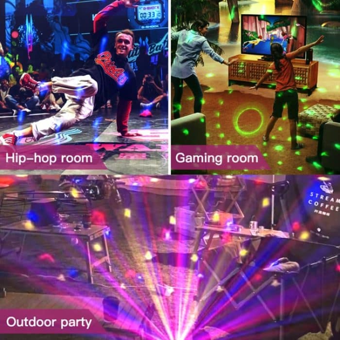 Home LED Magic Ball Lights Bounce Ambient Lamps Room Sound Lights Balls, Charging Model Black, Charging Model White, Plug-in Model Black, Plug-in Model White – Bild 10