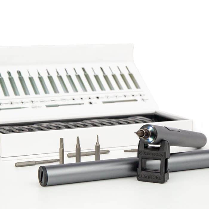 BAKU Elektro-Schraubendreher-Set für Arbeitsplatte, 280 U/min/min, 0,35 Nm, mit 20 Bits – Bild 2