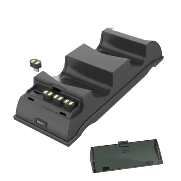 TBD0604289301A.jpg Für PS4 Slim / Pro Gamepad Docking Ladegerät Controller Dual Ladegerät mit Display Lichter, For PS4 (Black), For PS4 (White) – Bild 1