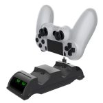 Für PS4 Slim / Pro Gamepad Docking Ladegerät Controller Dual Ladegerät mit Display Lichter, For PS4 (Black), For PS4 (White) – Bild 2