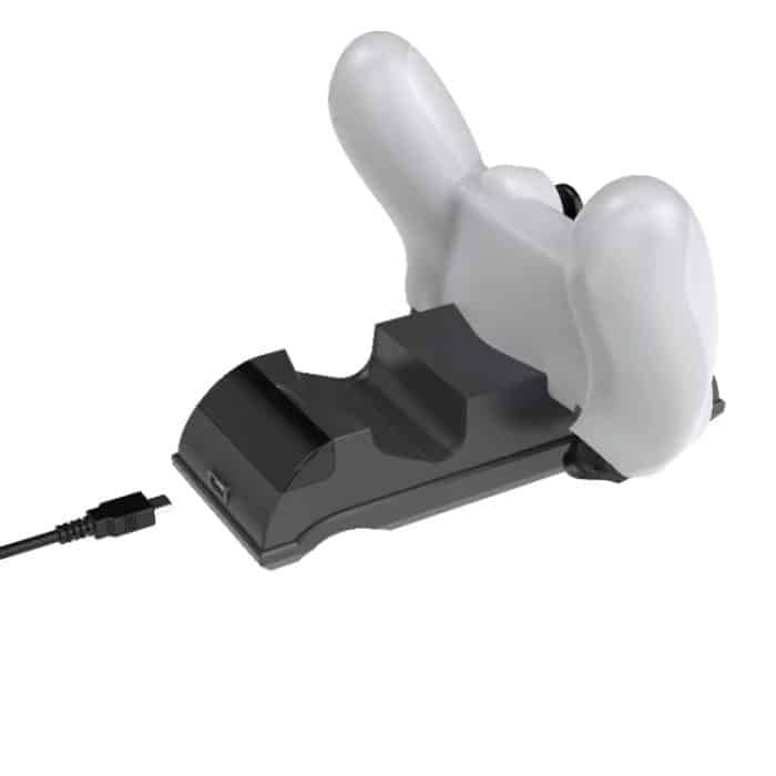 Für PS4 Slim / Pro Gamepad Docking Ladegerät Controller Dual Ladegerät mit Display Lichter, For PS4 (Black), For PS4 (White) – Bild 3