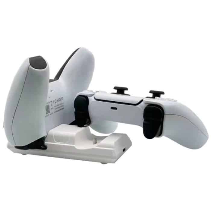 Für PS5 Controller Dock Ladegerät Gamepad Dual Port Schnellladegerät, For PS5 (White), For PS5 (Black) – Bild 3