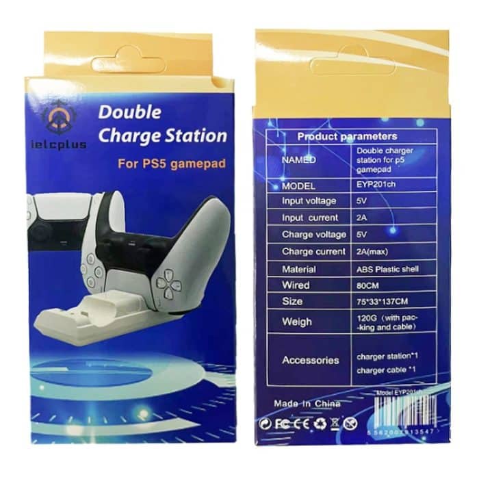 Für PS5 Controller Dock Ladegerät Gamepad Dual Port Schnellladegerät, For PS5 (White), For PS5 (Black) – Bild 8