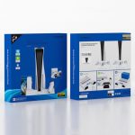 DOBE Für PS5 Gamepad Multifunktions-Dual-Ladegerät Lüfterbasis mit Festplatten-Organizer – Bild 12