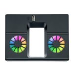 Für Xbox Series X Konsolenlüfter mit LED-Leuchten, hinterer Lüfterkühler