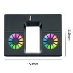 Für Xbox Series X Konsolenlüfter mit LED-Leuchten, hinterer Lüfterkühler – Bild 2