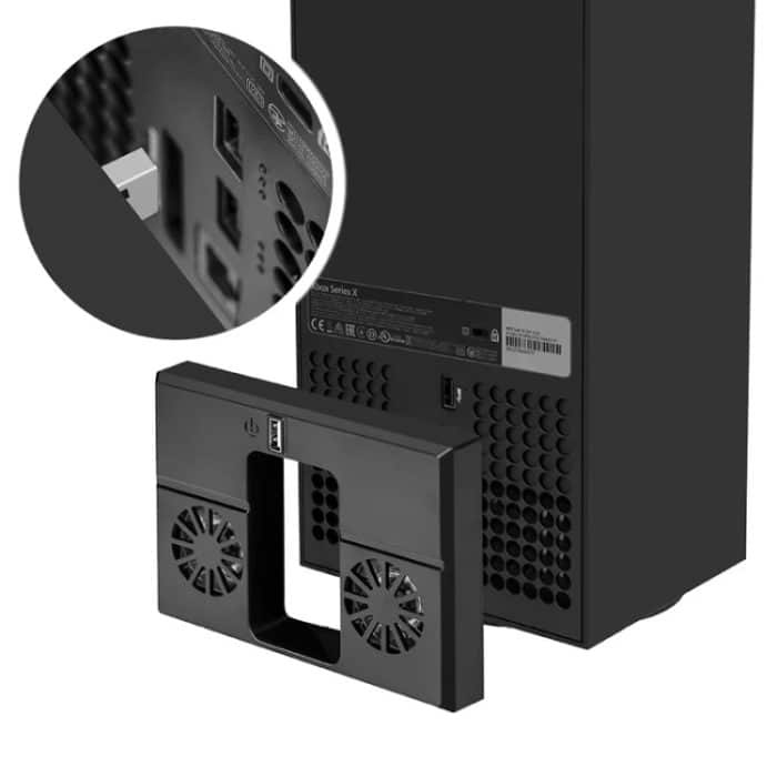 Für Xbox Series X Konsolenlüfter mit LED-Leuchten, hinterer Lüfterkühler – Bild 5