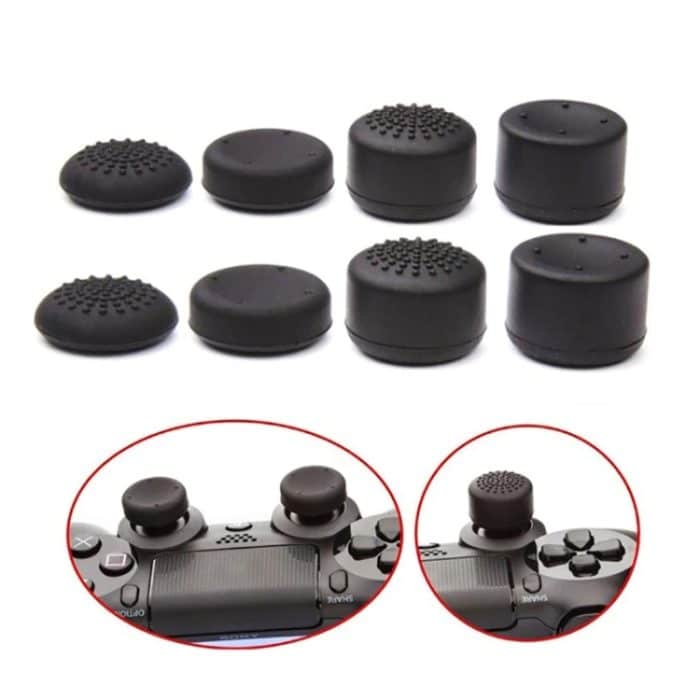 8 teile/satz Für PS5 / PS4 Silikon Joystick Kappe Booster Kappe Gamepad Rocker Schutzhülle – Bild 2