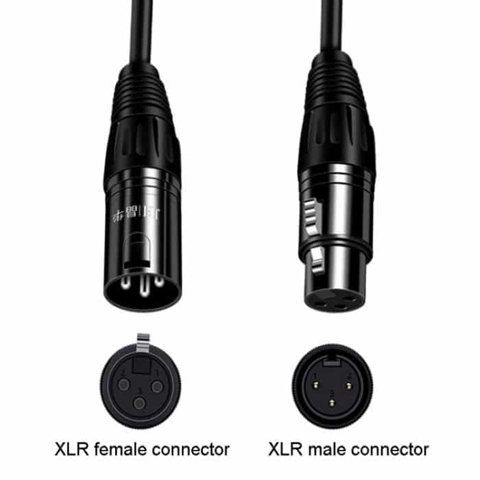JINGHUA Mikrofonkabel, XLR-Stecker auf Buchse, symmetrisches Kabel, Mischpult, Verstärker, Audiokabel, 1.5M, 3M, 5M, 10M – Bild 2
