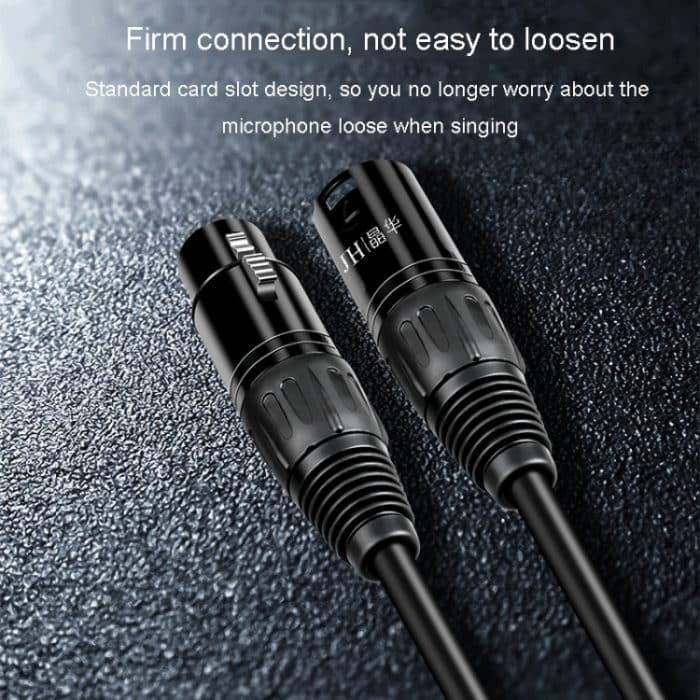JINGHUA Mikrofonkabel, XLR-Stecker auf Buchse, symmetrisches Kabel, Mischpult, Verstärker, Audiokabel, 1.5M, 3M, 5M, 10M – Bild 6