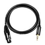 JINGHUA 3,5-mm-Stecker auf XLR-Buchse, Mikrofonkabel, Computer-Mixer-Audiokabel, 1.5m, 3m, 5m, 10m