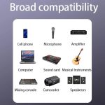 JINGHUA 3,5-mm-Stecker auf XLR-Buchse, Mikrofonkabel, Computer-Mixer-Audiokabel, 1.5m, 3m, 5m, 10m – Bild 8