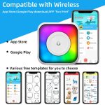 Tragbarer Mini-Bluetooth-Drucker mit RGB-Licht, tintenloser Dokumentenetikettendrucker, with 1-Roll Paper, with 5-Rolls Paper, with 5-Rolls Stickers, with 5 Paper+5 Stickers+3 Color Paper – Bild 6