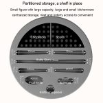 Startseite verdicken Messer Organizer Essstäbchen Zylinder Küche Entwässerung Arbeitsplatte Regal, Fixed (White), Fixed (Black), Fixed (Creamy), Rotary (White), Rotary (Black), Rotary (Creamy) – Bild 4