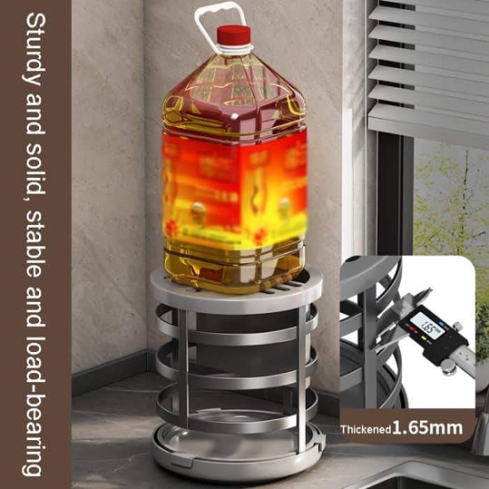 Startseite verdicken Messer Organizer Essstäbchen Zylinder Küche Entwässerung Arbeitsplatte Regal, Fixed (White), Fixed (Black), Fixed (Creamy), Rotary (White), Rotary (Black), Rotary (Creamy) – Bild 9