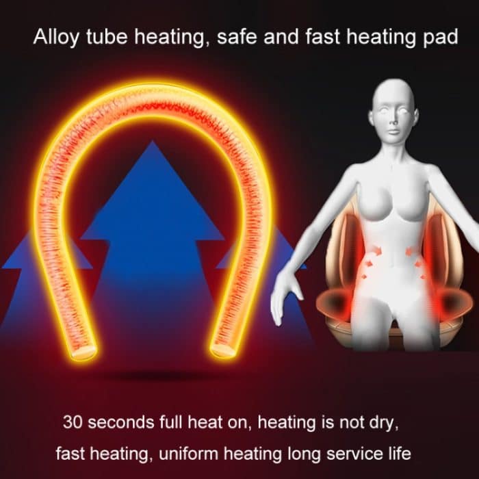 12V Auto Winter Elektrische Heizung Kurzes Plüsch Sitzkissen, Black, Beige, Gray, Brown – Bild 4