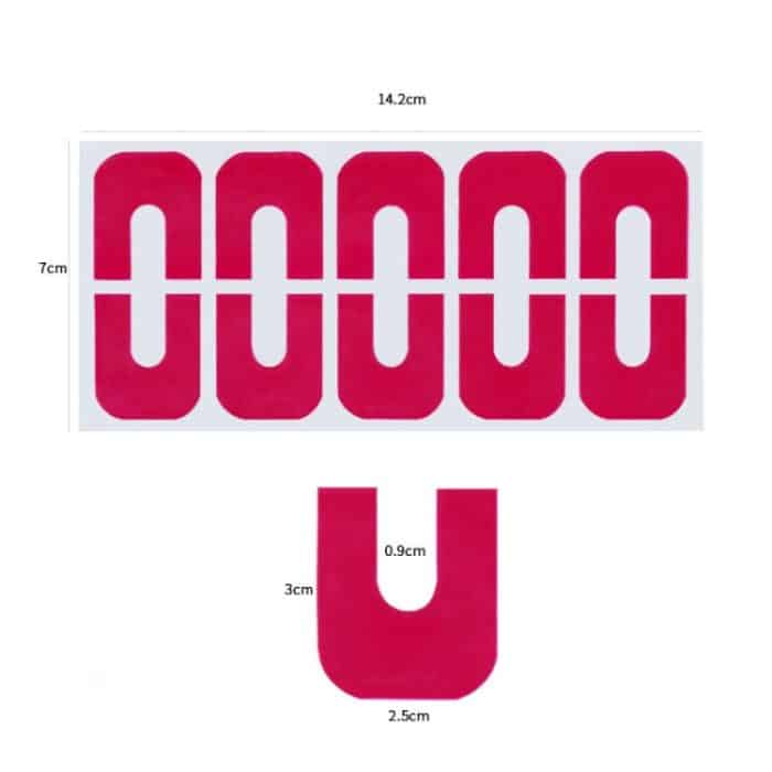 10 Stück / Packung Nail Art Nagellack Anti-Spill U-förmige Aufkleber – Bild 3