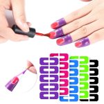 10 Stück / Packung Nail Art Nagellack Anti-Spill U-förmige Aufkleber – Bild 7