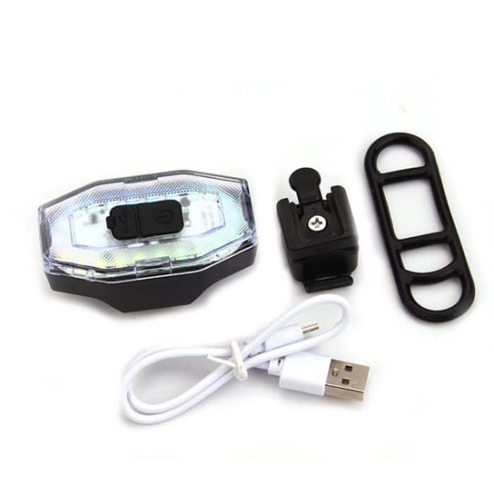 Wiederaufladbares 60-Lumen-buntes Licht-Fahrrad-Rücklicht-Helm-Warnlicht, BF-915, BF-911, BF-913 – Bild 2