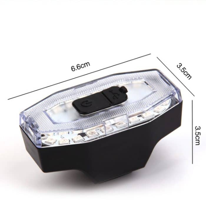 Wiederaufladbares 60-Lumen-buntes Licht-Fahrrad-Rücklicht-Helm-Warnlicht, BF-915, BF-911, BF-913 – Bild 3