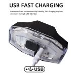 Wiederaufladbares 60-Lumen-buntes Licht-Fahrrad-Rücklicht-Helm-Warnlicht, BF-915, BF-911, BF-913 – Bild 4