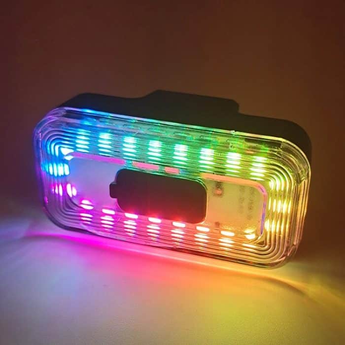 Wiederaufladbares 60-Lumen-buntes Licht-Fahrrad-Rücklicht-Helm-Warnlicht, BF-915, BF-911, BF-913 – Bild 8