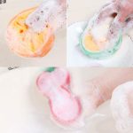 Obstmodell, verdicktes Schwamm-Geschirrtuch, Lappen-Geschirrtuch, strawberry, Mango, Cantaloupe, Orange – Bild 6