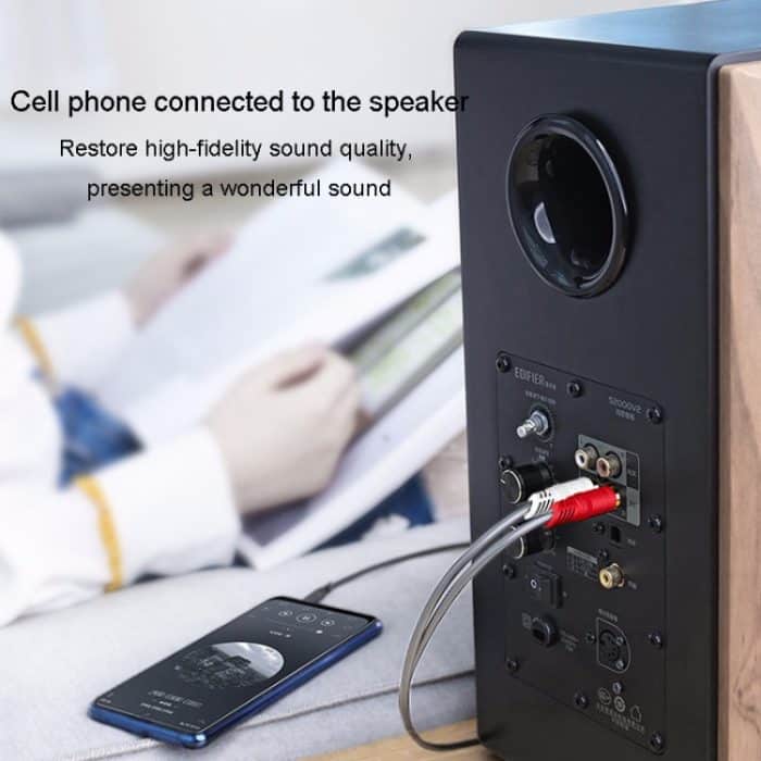 JINGHUA 3,5 mm auf 2RCA-Audiokabel, Spielekonsole, Outdoor-Audio-Verbindungskabel, 1.5m, 3m, 5m, 10m, 15m, 20m, 30m – Bild 10