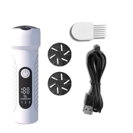 Elektrisches Fußfeilen-Pediküre-Set, wasserdichter Fuß-Hornhautentferner, White, Kit 1 White, Kit 2 White, Matte Black, Kit 1 Black, Kit 2 Black