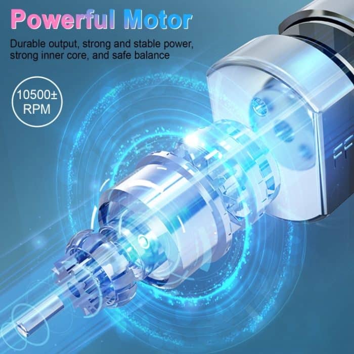 Elektrisches Fußfeilen-Pediküre-Set, wasserdichter Fuß-Hornhautentferner, White, Kit 1 White, Kit 2  White, Matte Black, Kit 1 Black, Kit 2  Black – Bild 4