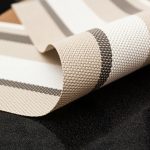 PVC-isolierte Tischsets, Untersetzer, gestreifte Besteckunterlage – Bild 3