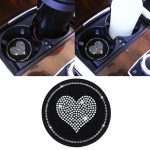 Auto-Runde Love Diamond Honeycomb Anti-Rutsch-Untersetzer