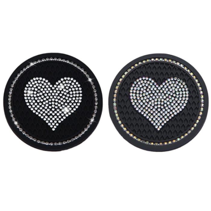 Auto-Runde Love Diamond Honeycomb Anti-Rutsch-Untersetzer – Bild 2