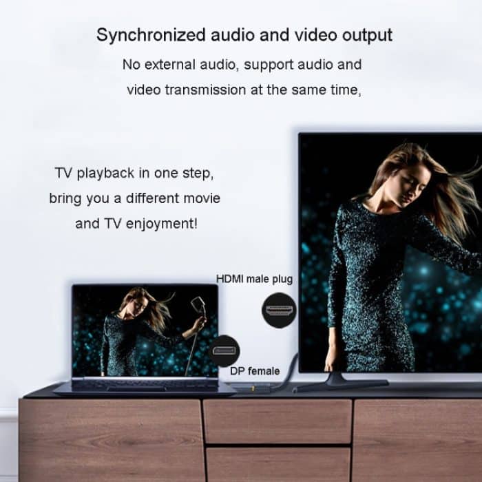 JINGHUA DP-Stecker auf HDMI-Buchse, Adapter, Video-Audio-Anschluss, 1080P Universal Version, 4K Universal Version – Bild 9