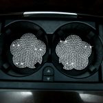 Automontierter, mit Diamanten gefüllter, mit Pflaumenblüten verzierter PVC-Wasseruntersetzer – Bild 2